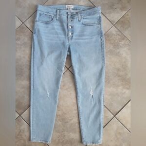 Madewell Light Blue High-Rise Skinny Jeans